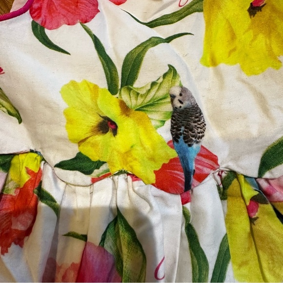 Ted Baker Baby Girl Pink Floral Sleeveless Tank Fancy Dress 3-6 Months - Picture 7 of 11